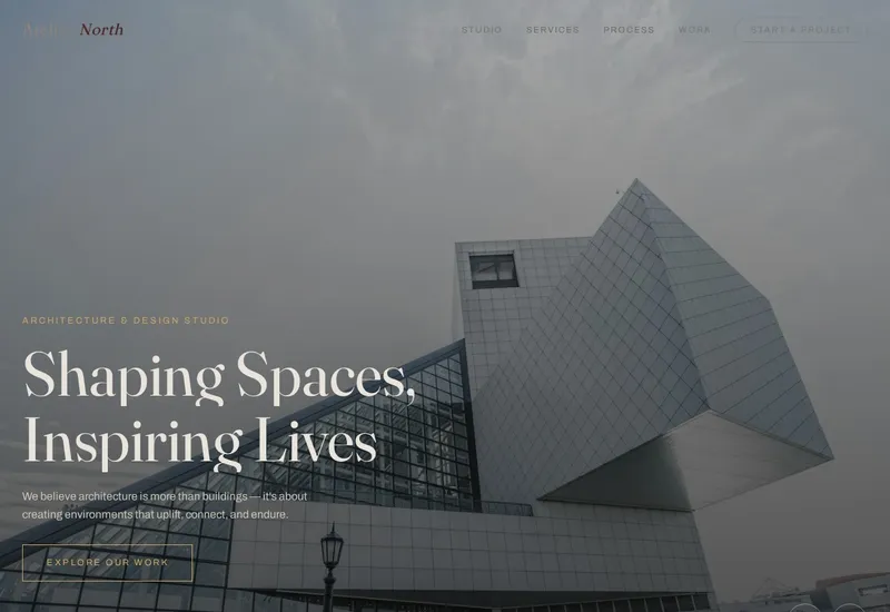 Atelier North — Professional Services website built by 99Websites