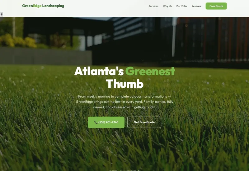 GreenEdge Landscaping — Landscaping website built by 99Websites