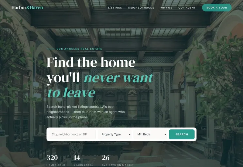 Harbor & Haven Realty — Real Estate website built by 99Websites