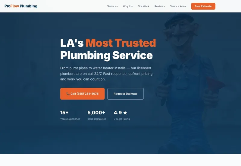 ProFlow Plumbing — Plumbing website built by 99Websites